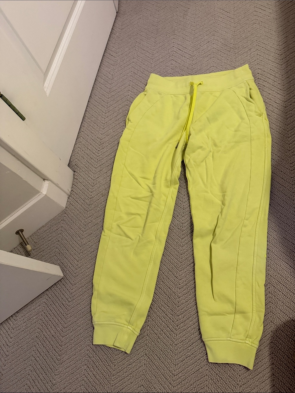 lululemon athletica Neon Yellow Women's Jogger Track Pants